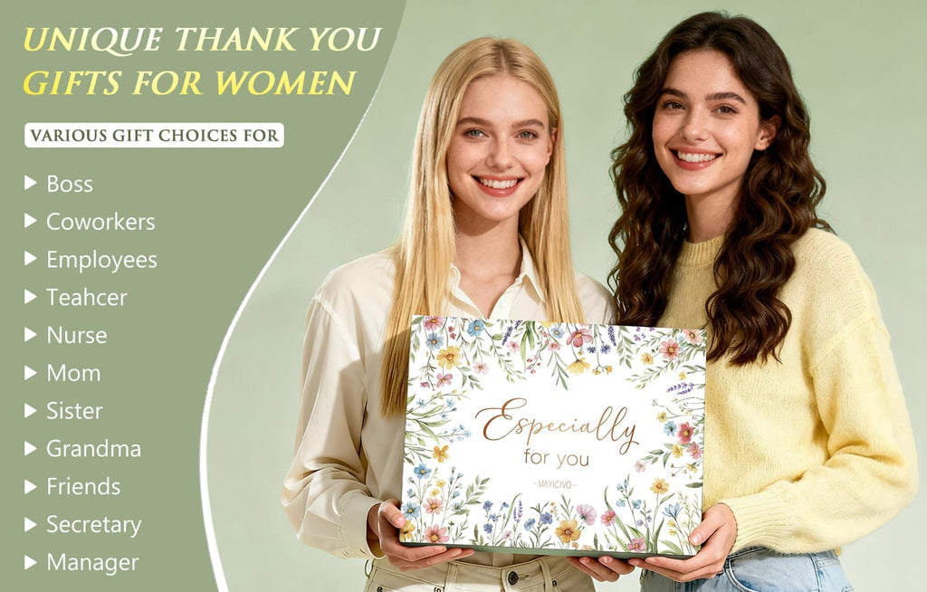 Bosses Day Gifts for Women, Best Boss Lady Gifts for Women, Unique Appreciation Thank You Christmas Birthday Gift Baskets for Boss Female, Going Away Leaving Bosses Gift Set w/Canvas Tote Bag