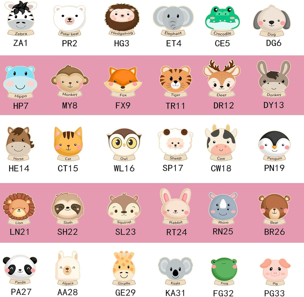 Personalized Name Puzzle for Kids, Personalized Baby Gifts Custom Name Puzzles for Toddlers 1-3 Animal Puzzle, Customized 1st Birthday for Girls & Boys Wooden Puzzle Montessor Toys for Kids