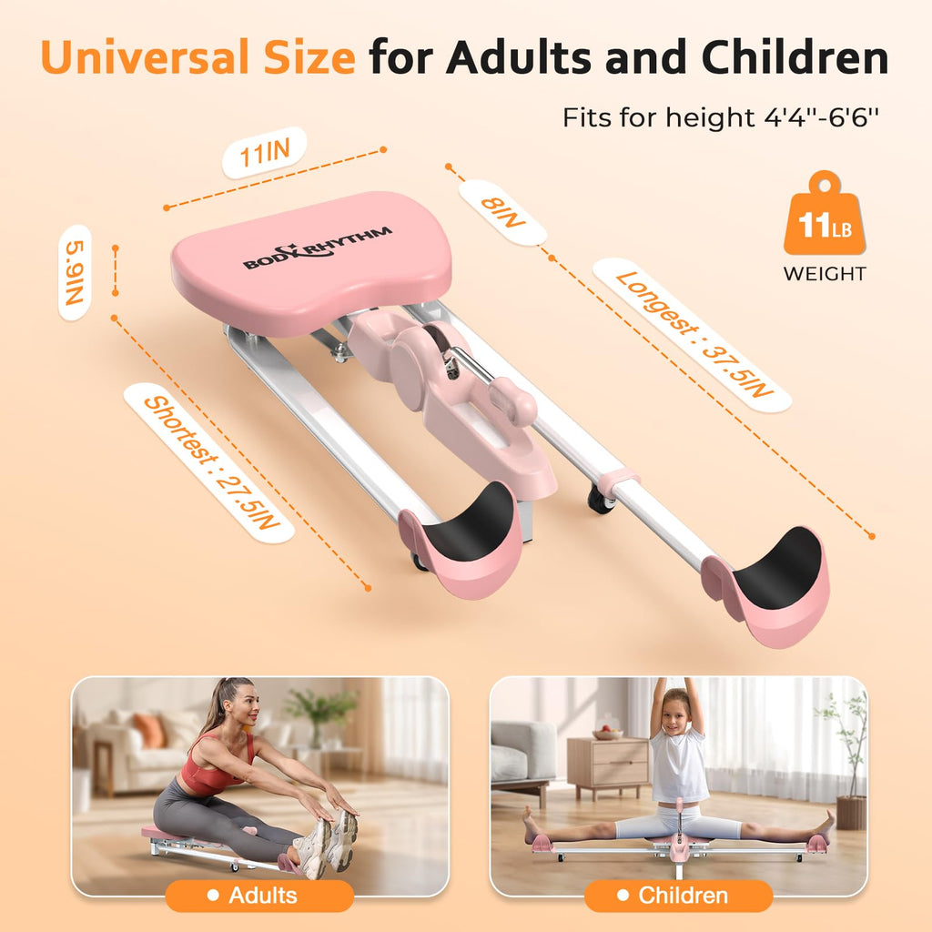 BODY RHYTHM Leg Stretcher - Split Machine for Leg Stretching - Flexibility Stretching Equipment - Ballet, Yoga, Dance, Martial Arts, MMA - Home Yoga Gym Fitness
