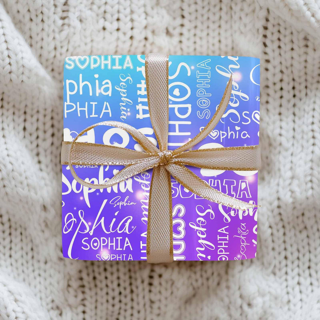 InterestPrint Custom Photo Wrapping Paper Merry Christmas with Christmas hat Wrapping Paper Custom Name Gift Wrap Roll Perfect for Birthdays 58"x 23"