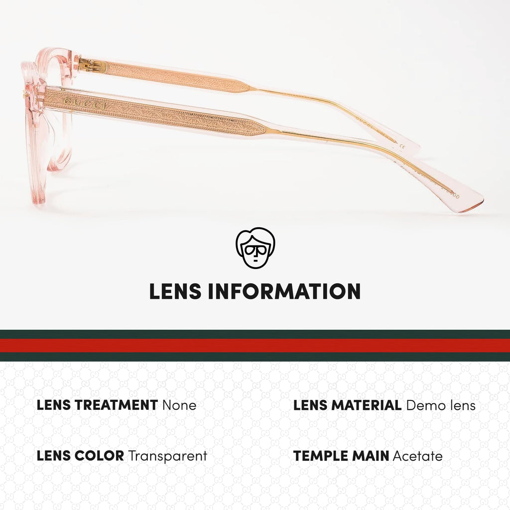 Gucci GG0184O Square Shape Eyeglasses + Bundle with eSHADES Luxury Eyewear Kit