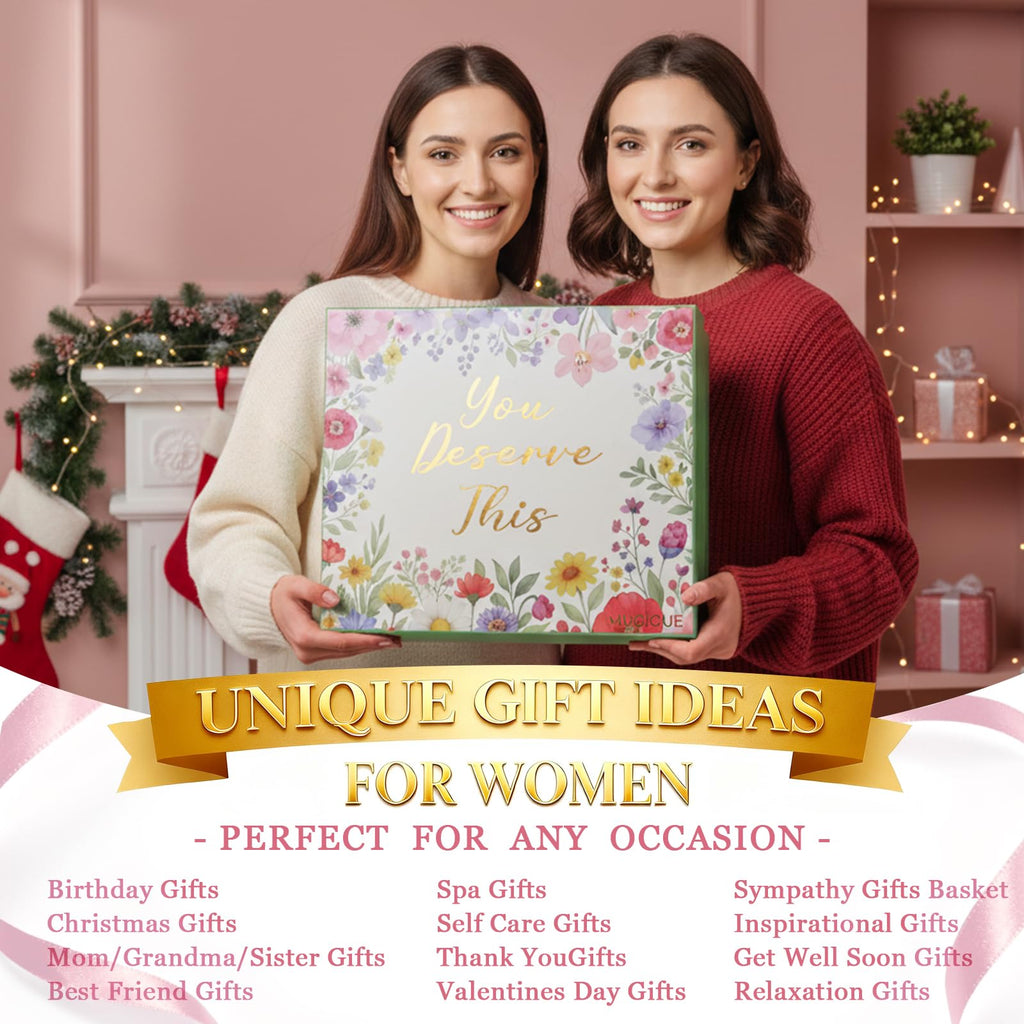Self Care Gifts for Women Get Well Soon Gift Baskets,Christmas Birthday Gifts for Women Spa Care Package,Thank You Thinking of You Sympathy Gift Box for Mom, Her, Friend, Sister, Wife
