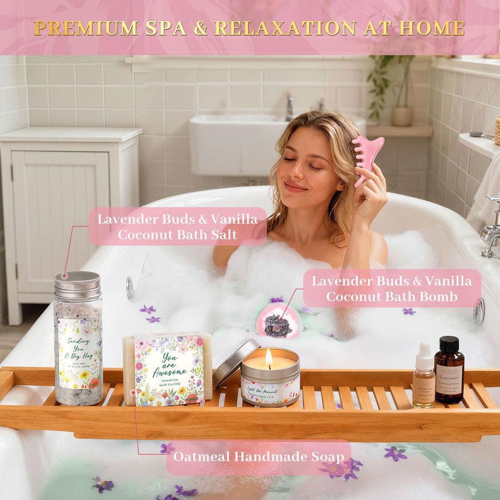 Self Care Gifts for Women Get Well Soon Gift Baskets,Christmas Birthday Gifts for Women Spa Care Package,Thank You Thinking of You Sympathy Gift Box for Mom, Her, Friend, Sister, Wife