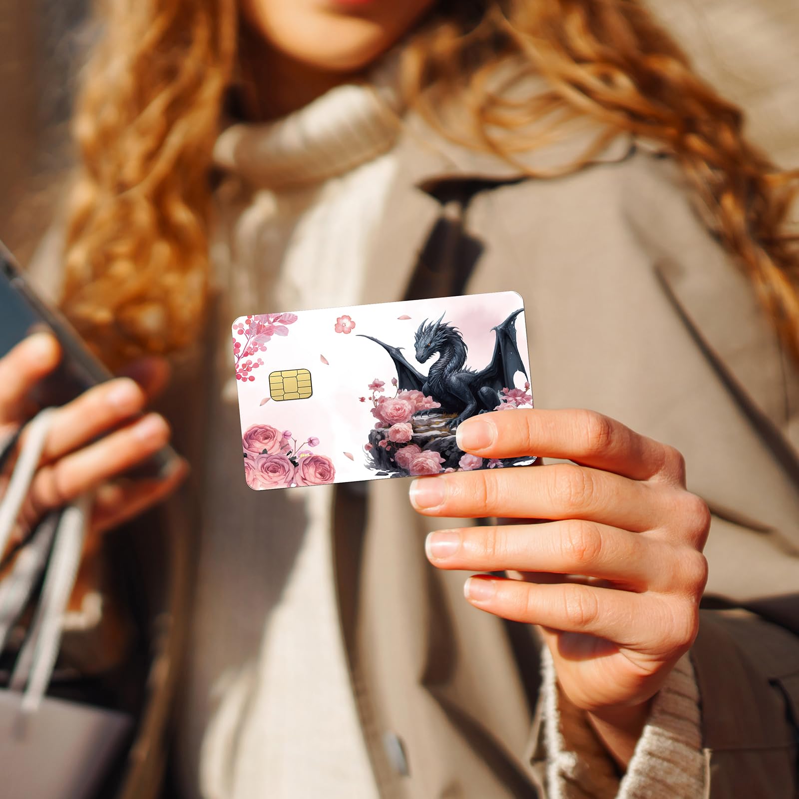 Coquete Leopard Credit Card Skin - 4 Pcs Cherry Bow 8 Ball Billiards Debit Skin Stickers Leopard Lip Print Credit Decal Cover Set for Transportation Key Debit Bus Cards Women