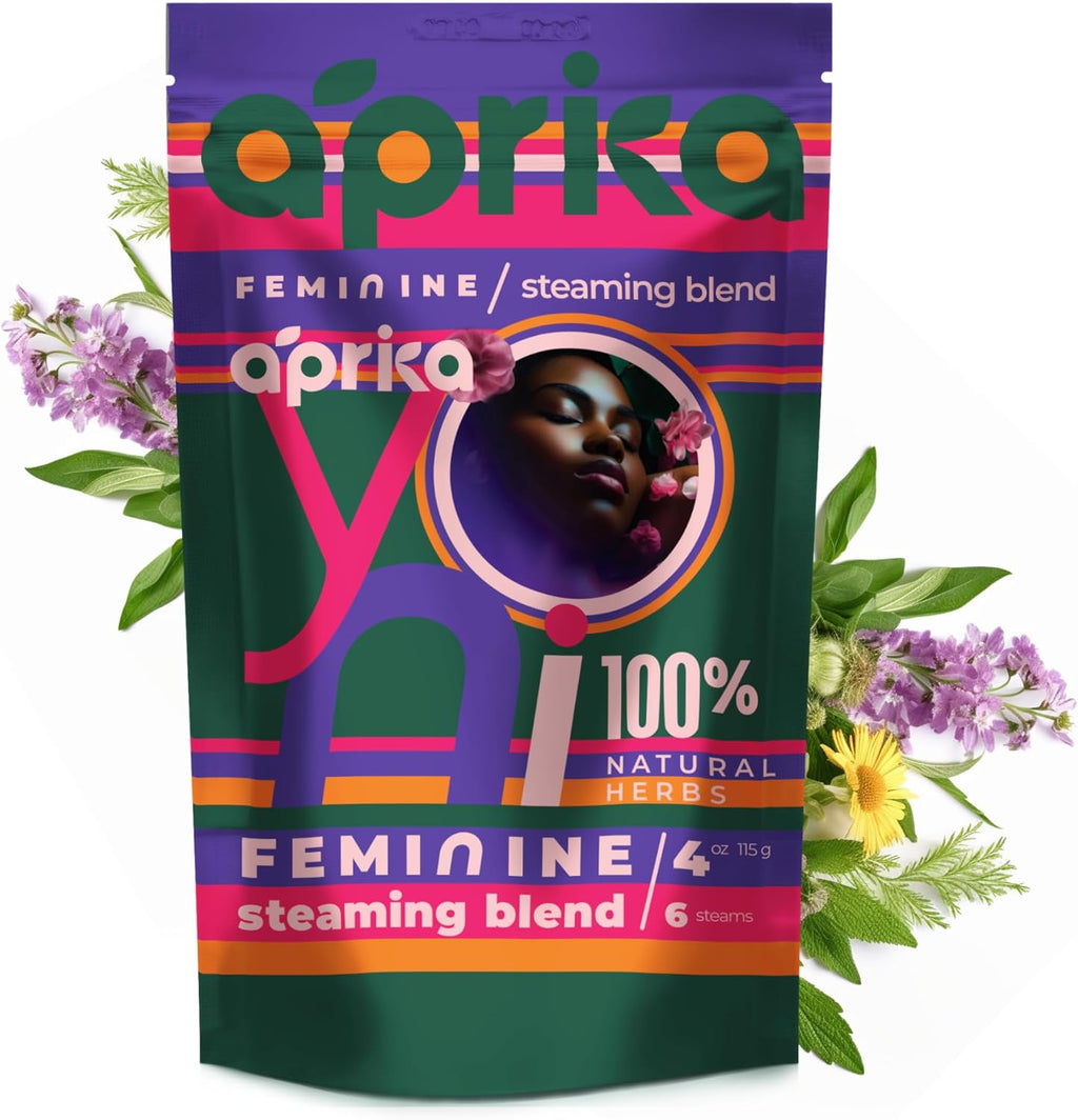 aprikalife Yoni Steaming Herbs - 100% Natural V Steam Kit, 17 Healing Herbs for Cleansing and Tightening. Soothe. Rejuvenate. (6 steams)