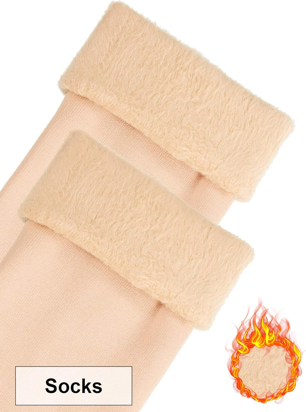 SATINIOR 5 Pcs Winter Hat Scarf Gloves Set Fleece Warm Lined Knit Beanie Hat Touch Screen Earmuff Gloves Warmer for Women(Beige,Classic Style)