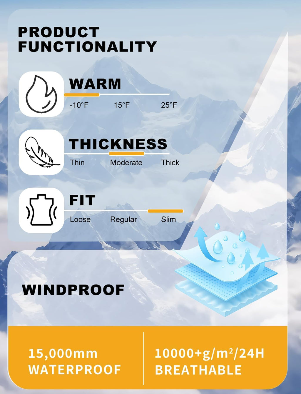 IMPHUT Women's One Piece Ski Suits Slim Waterproof Jumpsuits Windproof Snowsuit Insulated Ski Jumpsuit Skiing Sports