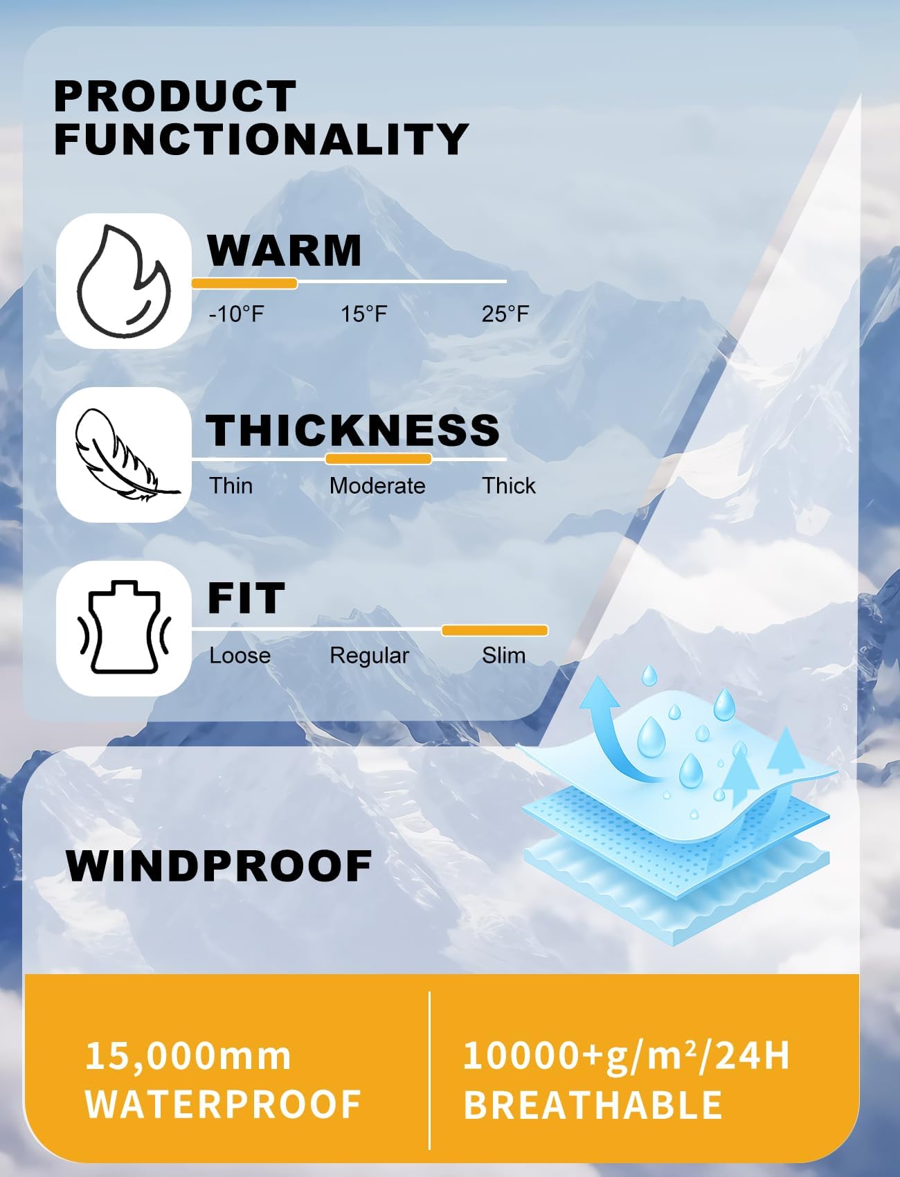 IMPHUT Women's One Piece Ski Suits Slim Waterproof Jumpsuits Windproof Snowsuit Insulated Ski Jumpsuit Skiing Sports