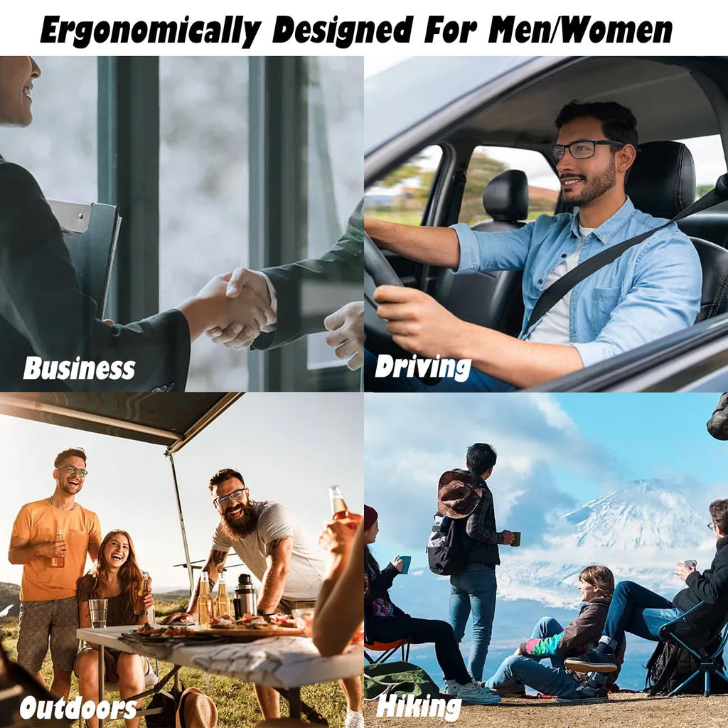 AI Smart Glasses Polarized Audio Sunglasses with Speaker Translation Glasses 164 Language Open Ear Sound Mic Blue Light Glass UV Protection Outdoor Glass for Women Men