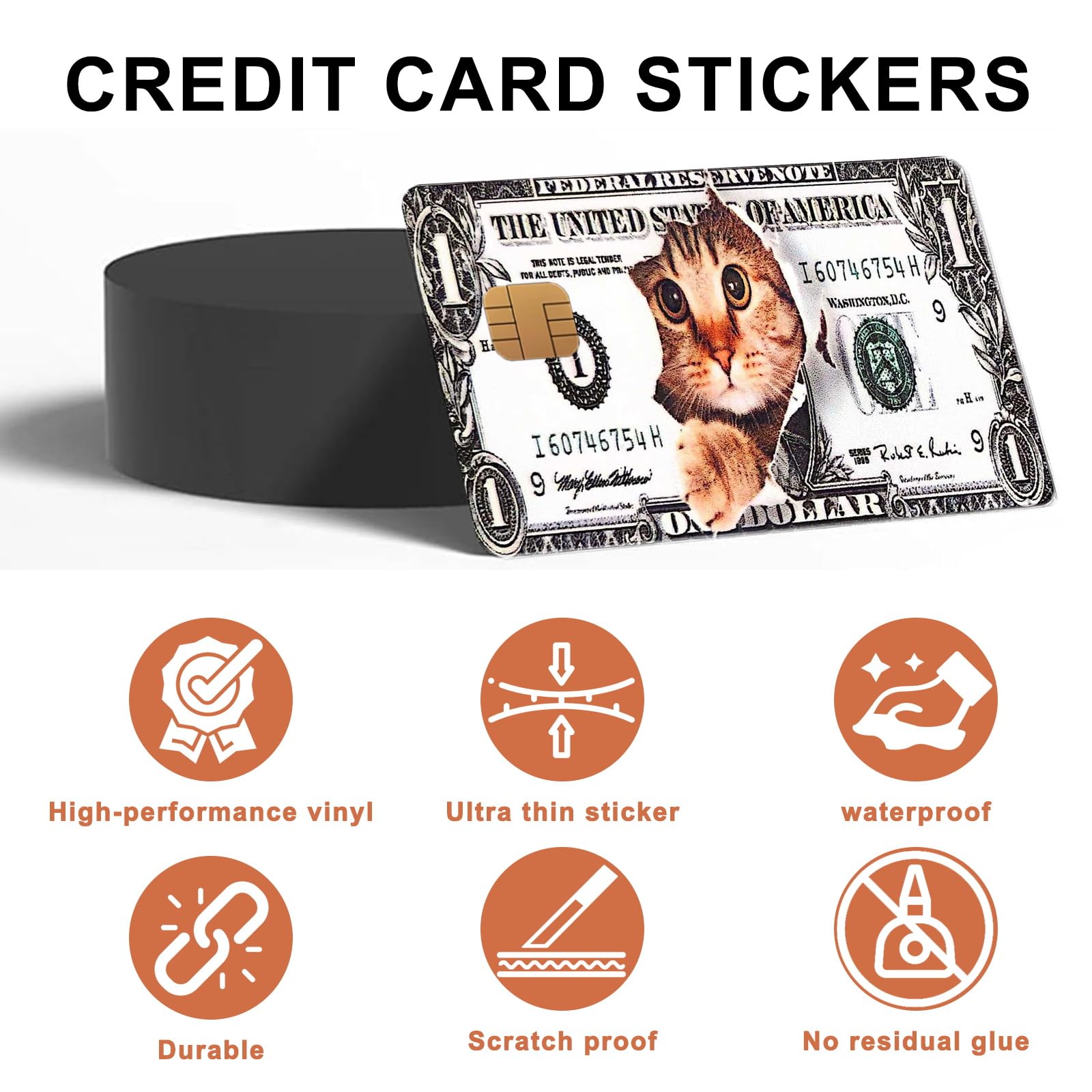 4PCS Debit Card Skin Sticker, Only Dads Debit Card Sticker,Funny Debit Card Skin Sticker Cover for Debit Credit Cards,Cute Waterproof Skins Cover for Bank, EBT, Key, Transportation, ID(Only Dad)