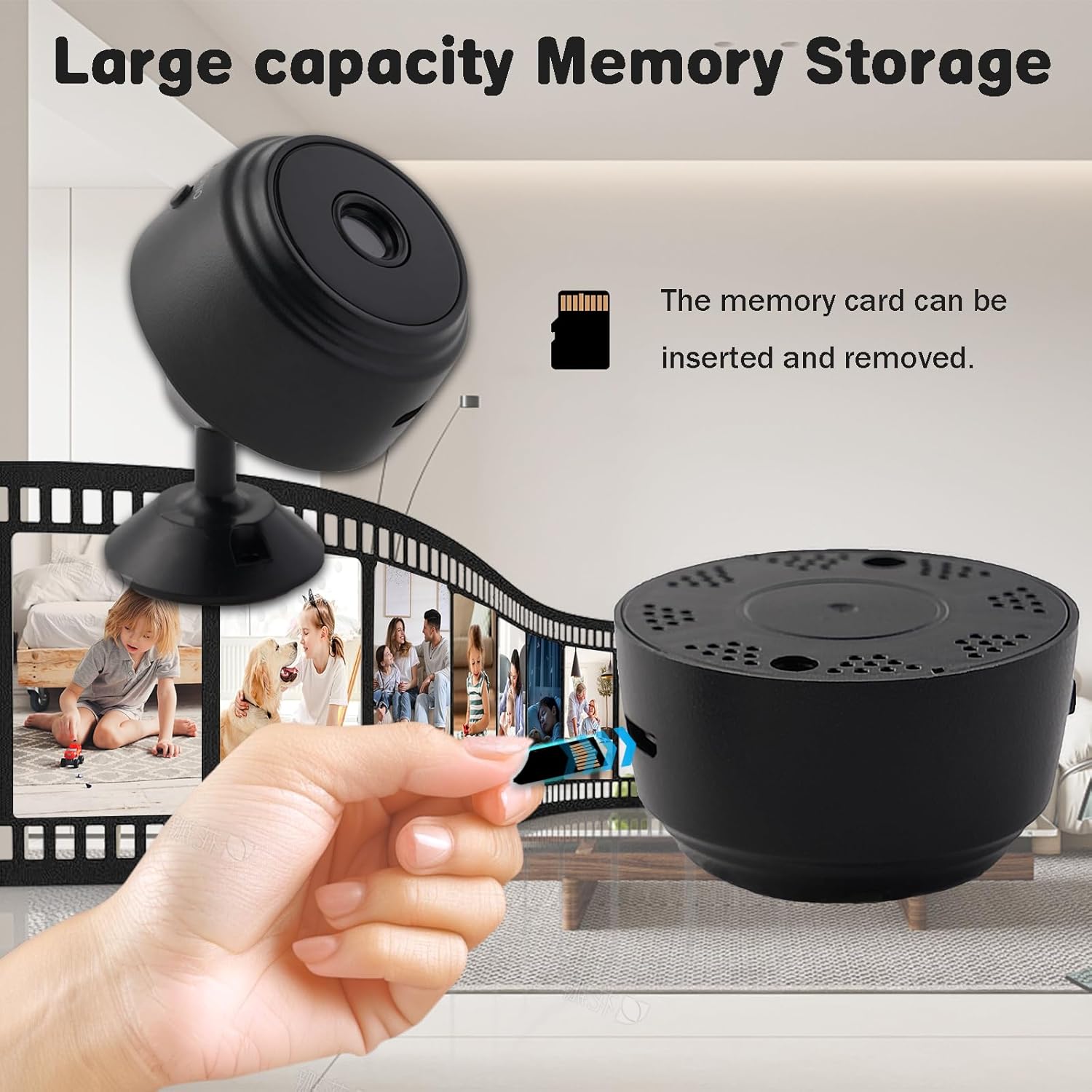 Hidden Cameras -Nanny Cam -WiFi Wireless -1080P HD Security Camera-Best Mini -Car Cameras for Surveillance-Surveillance Camera with Motion Detection and Night Vision,App Control