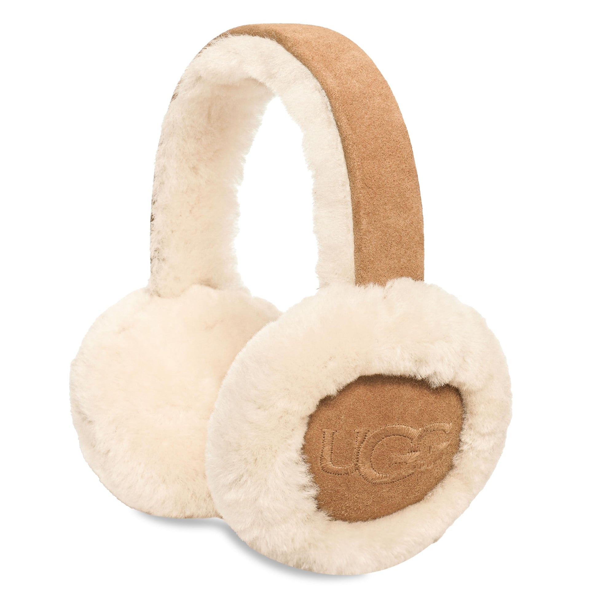 UGG womens Water Resistant Sheepskin Earmuffs With Embroidered Logo