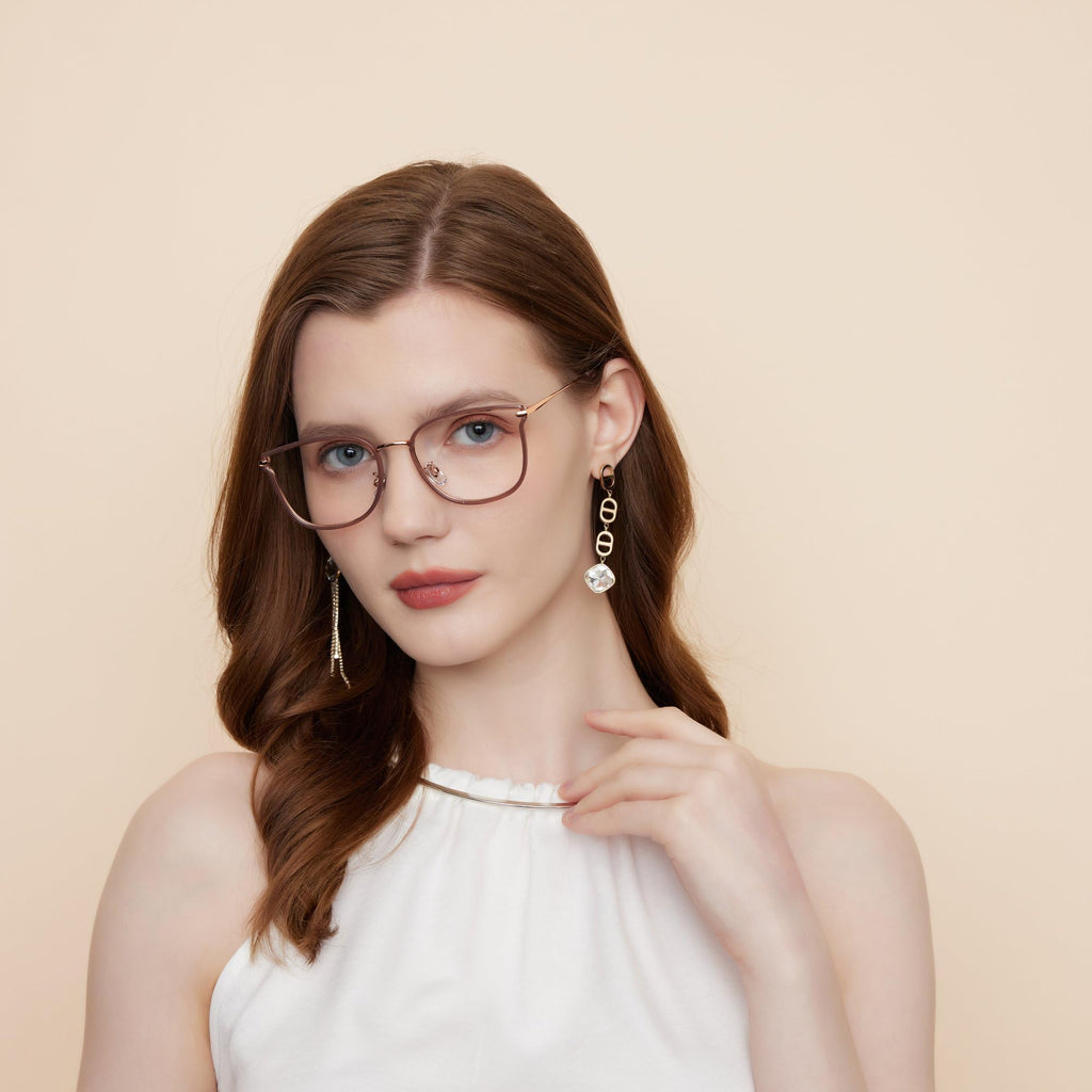 GUDVUE Blue Light Glasses, Computer/Gaming/TV/Phones Glasses for women, Anti Glare/UV400/Eye Strain