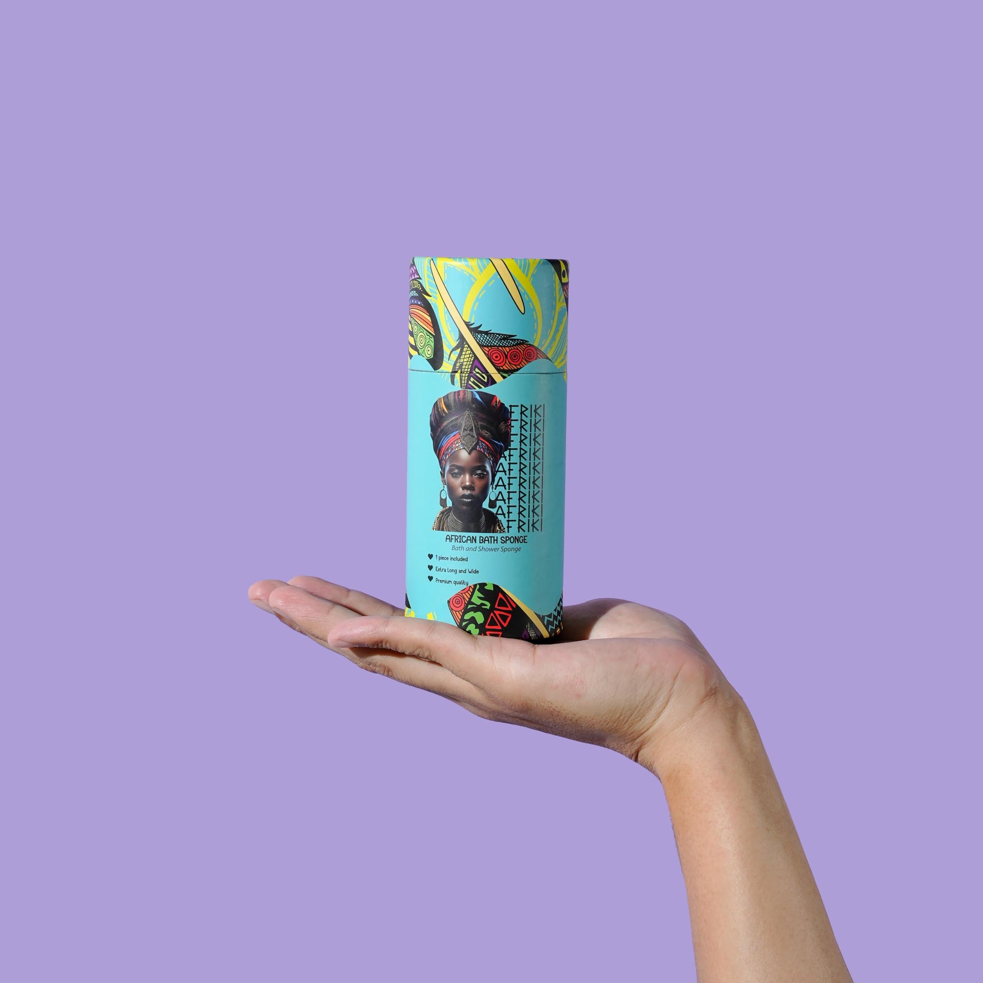 AFRIKI African Net Sponge – Exfoliating Body Scrubber, Black Owned & Rooted in Africa, All Skin Types | 45 in Long