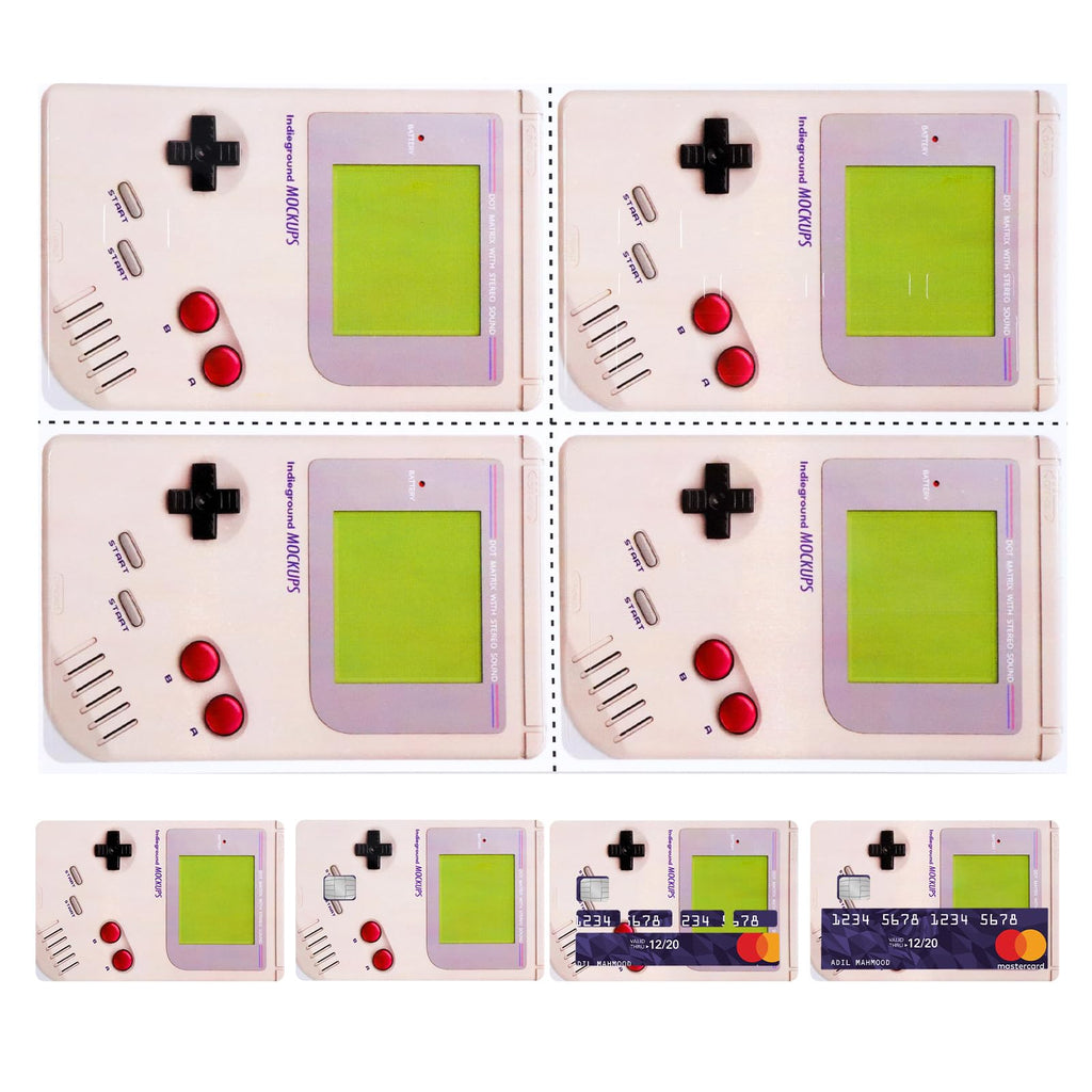 4PCS Credit Card Skin Set, Waterproof Debit Card Sticker Game Machine Theme Bank Card Sticker Skins - Black