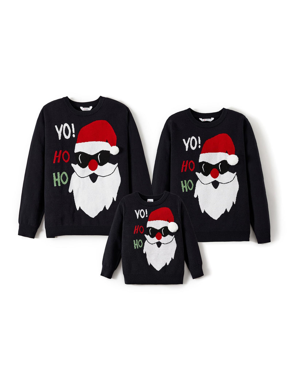 PATPAT Christmas Sweater Family Set Long Sleeve Knit Sweater Holiday Xmas Knitted Pullover