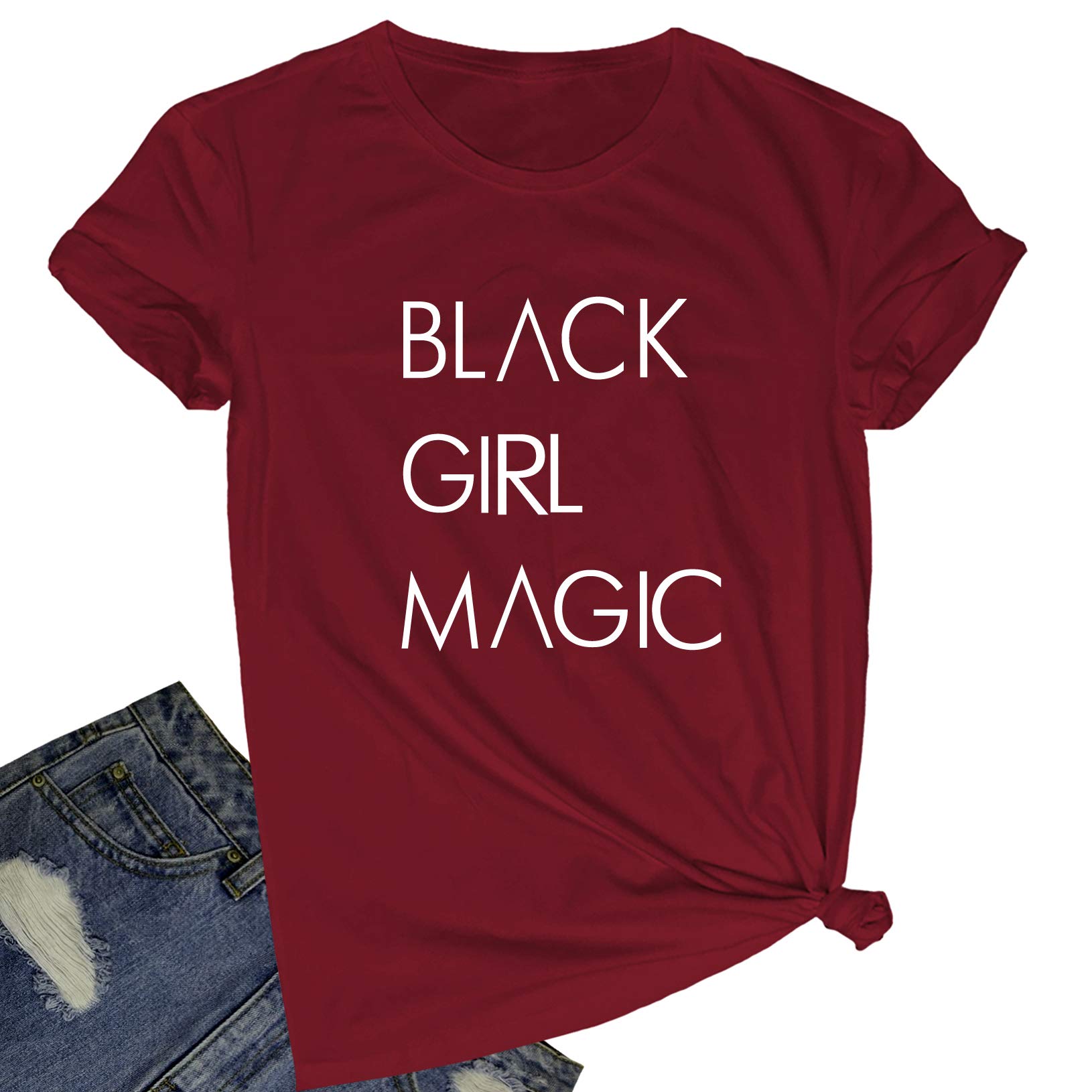 BLACKOO Women Graphic T-Shirts Cute Tees Summer Tops