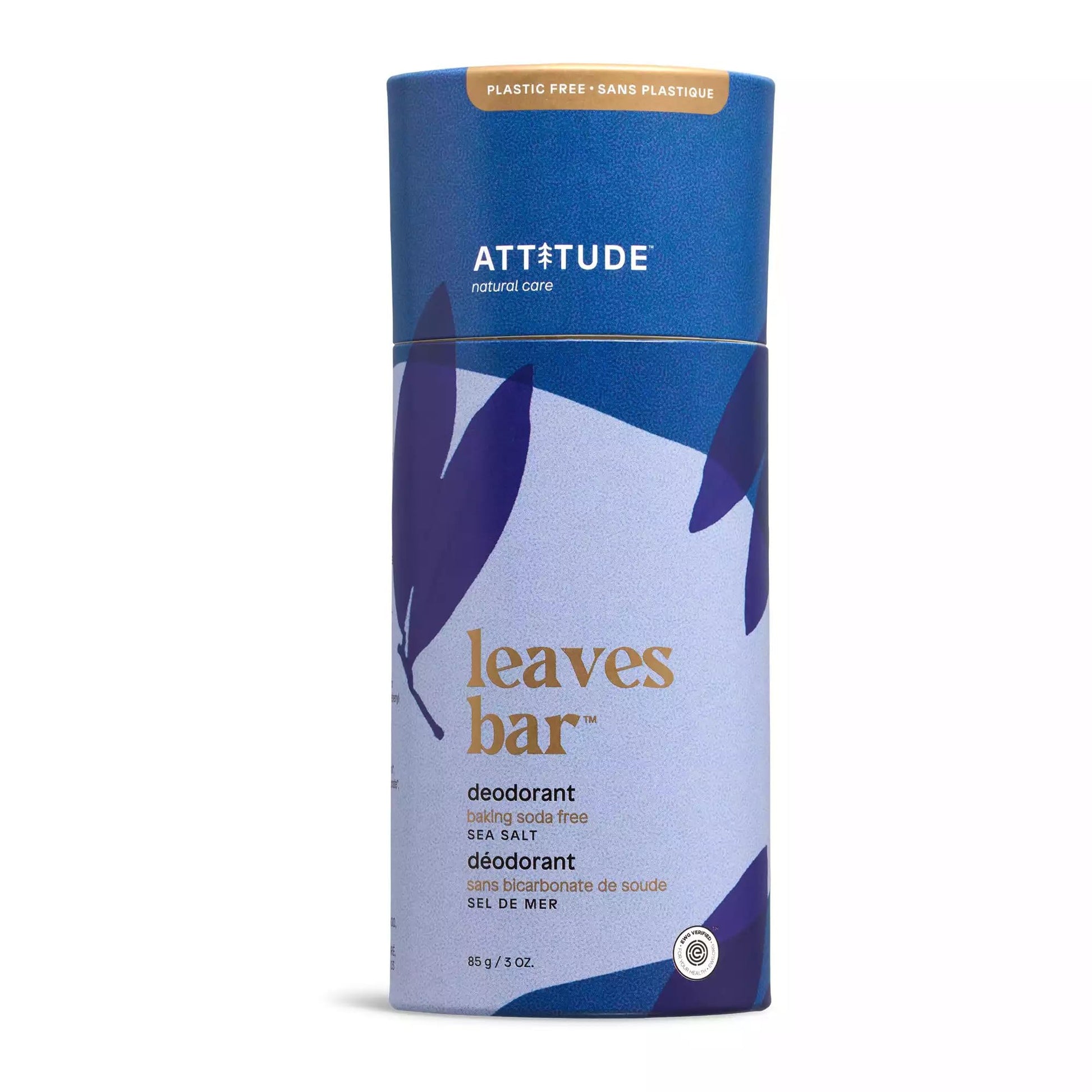 ATTITUDE Natural Deodorant, Aluminum-free, Odor Control & Long Lasting, Nourishing Ingredients, Castor, Jojoba Oils, Baking Soda-free, EWG Verified, For Men & Women, Patchouli & Black Pepper, 3 Oz