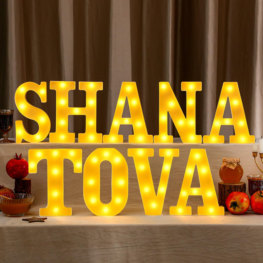 11 Pcs Happy Kwanzaa Large LED Letter Sign LED Lights Battery Powered Table Decorations for Party Favor Light Centerpiece Tabletop Decoration