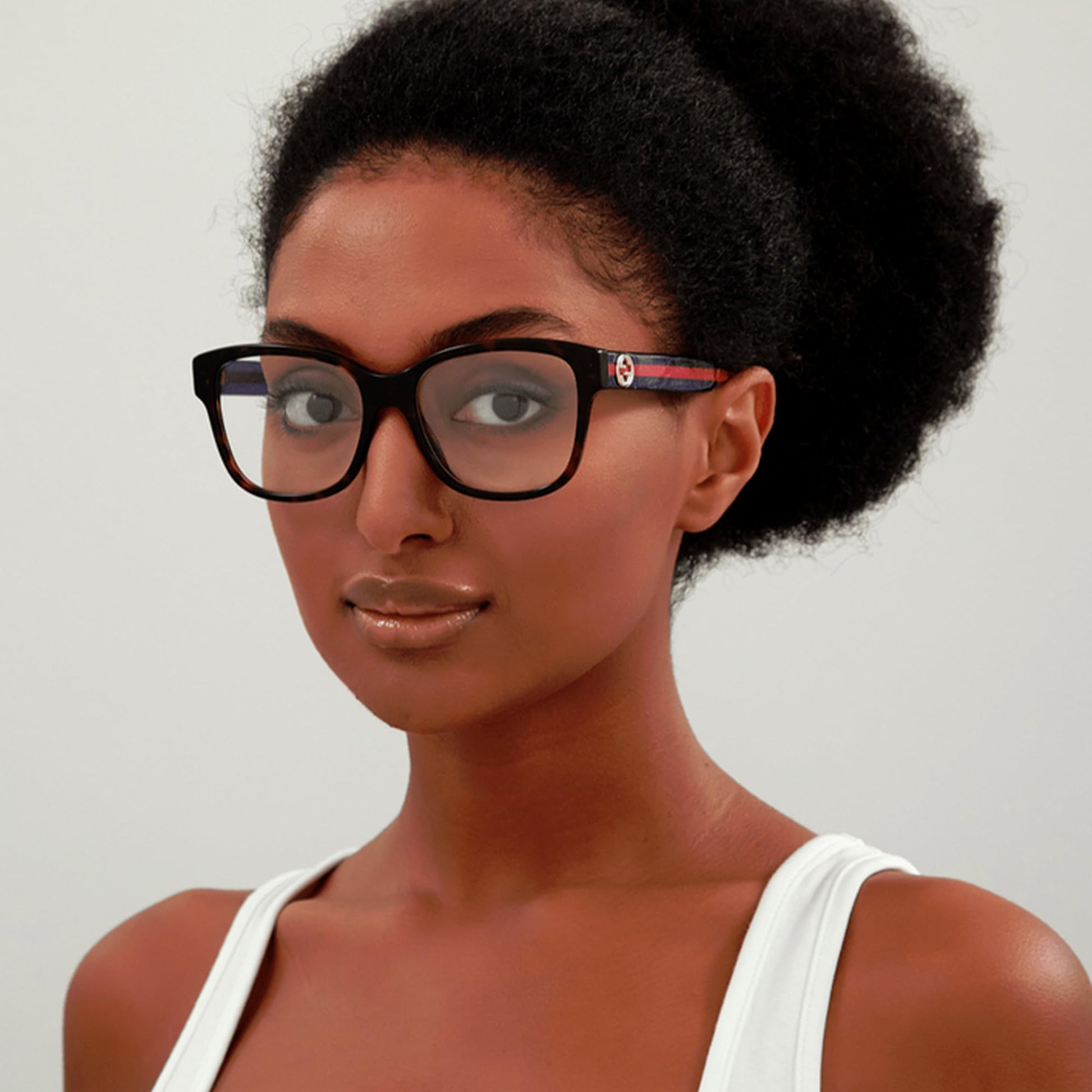 Gucci GG0038ON Square Shape Eyeglasses + Bundle with eSHADES Luxury Eyewear Kit