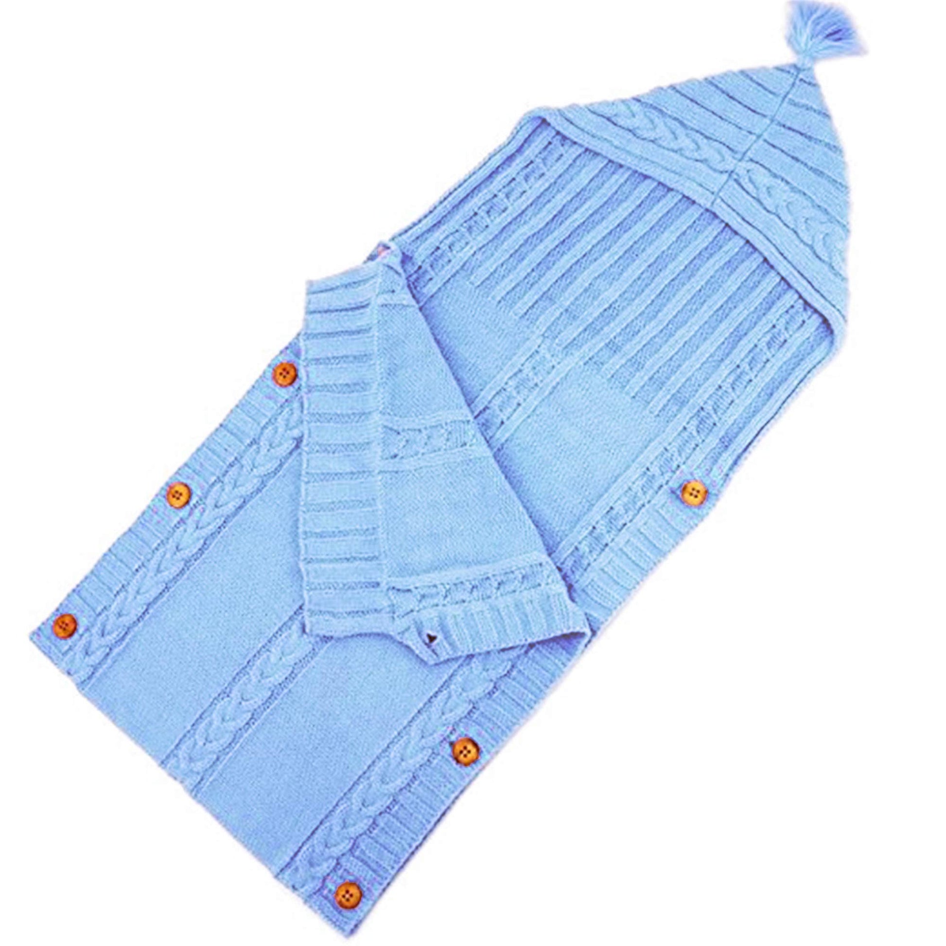 XMWEALTHY Newborn Baby Wrap Swaddle Blanket Knit Sleeping Bag Sleep Sack Stroller Wrap for Baby(Beige) (0-6 Month)