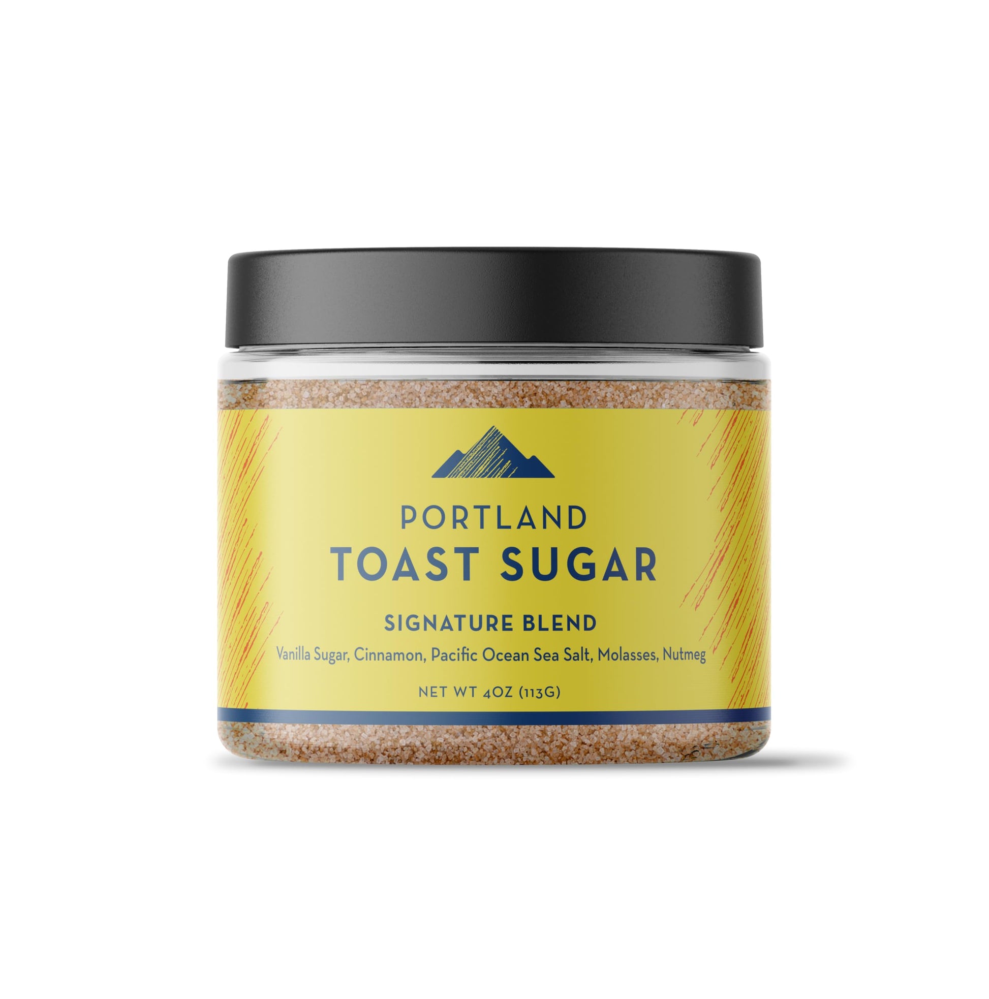 Portland Salt Co. Toast Sugar Spice Blend w/Vanilla Sugar, Cinnamon & Sea Salt – Signature All-Purpose Seasoning, Breakfast or Dessert Rub - Non-GMO, 4 Oz (Pack of 1)