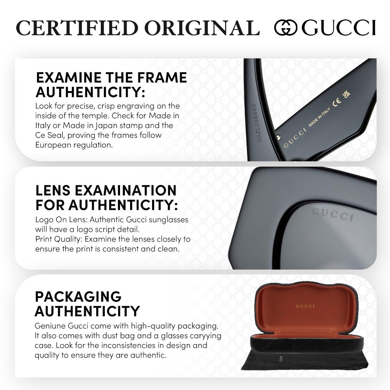 Gucci GG1138O Square Shape Eyeglasses + Bundle with eSHADES Luxury Eyewear Kit