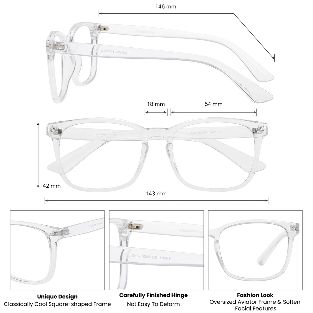 GUDVUE Blue Light Glasses, Computer/Gaming/TV/Phones Glasses for women, Anti Glare/UV400/Eye Strain