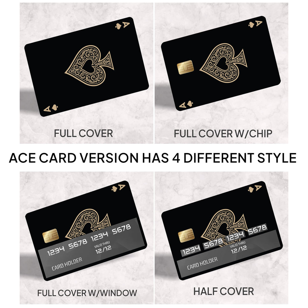 8Pcs Credit Card Skin Sticker, Funny Debit Card Skin Sticker Cover, Durable Vinyl Stickers for Debit Credit Cards, Cute Waterproof Skins Cover for Bank, EBT, Key, Transportation, ID (Poker)