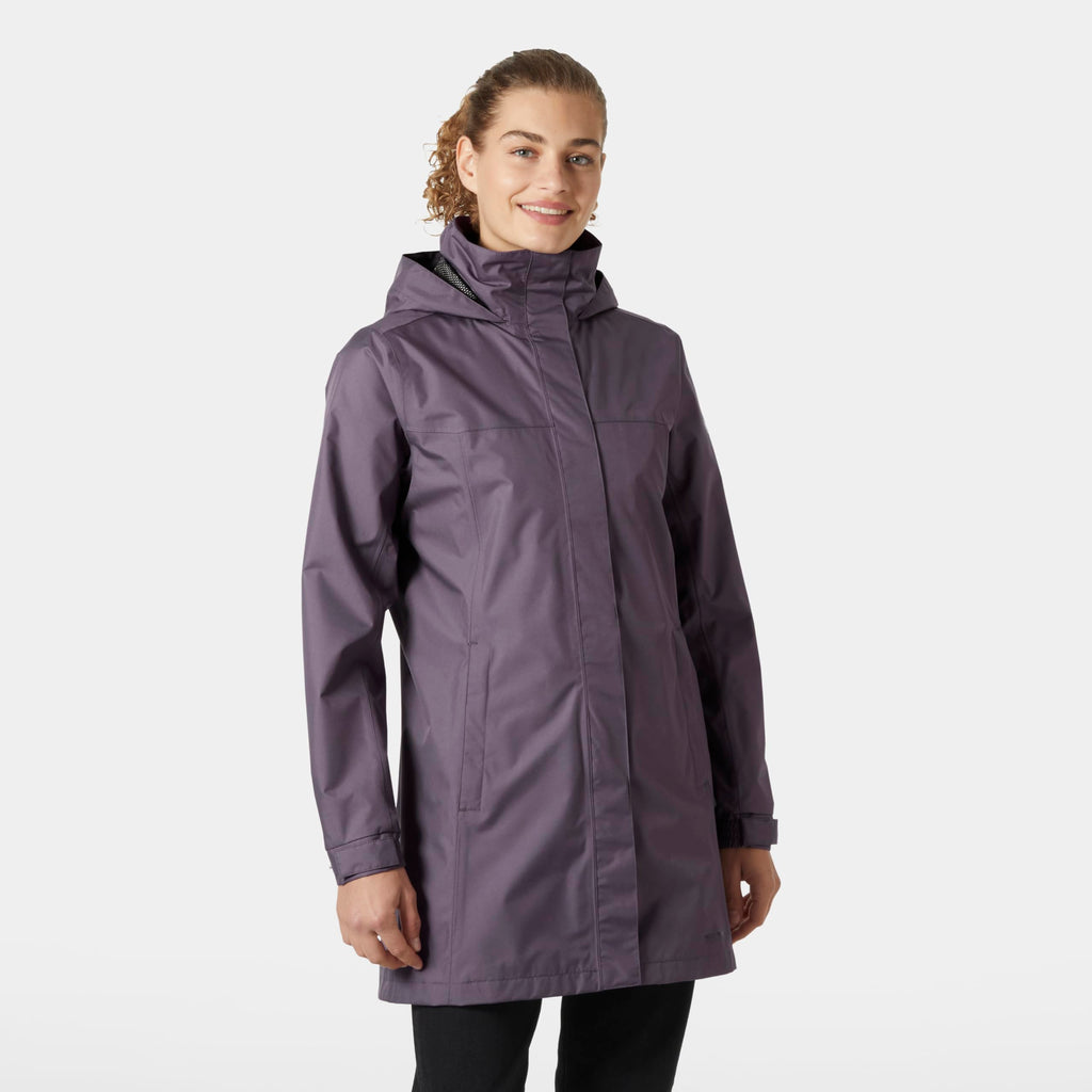 Helly-Hansen Womens Aden Waterproof Breathable Hooded Long Rain Jacket
