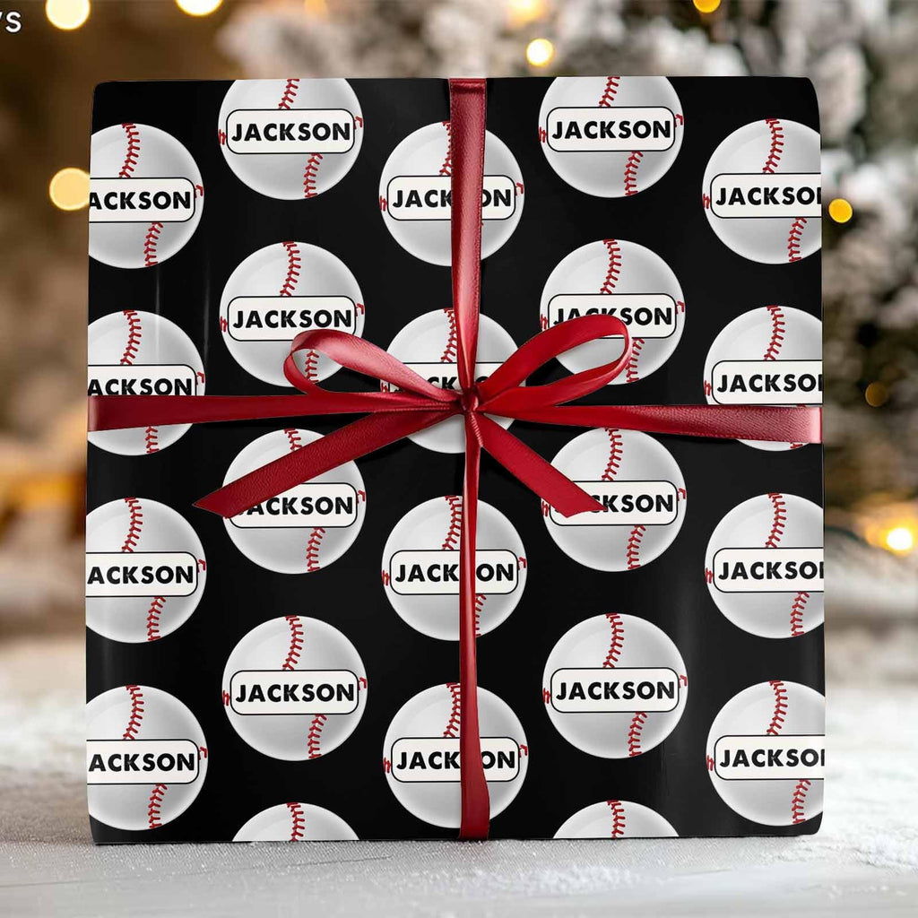 InterestPrint Custom Photo Wrapping Paper Merry Christmas with Christmas hat Wrapping Paper Custom Name Gift Wrap Roll Perfect for Birthdays 58"x 23"