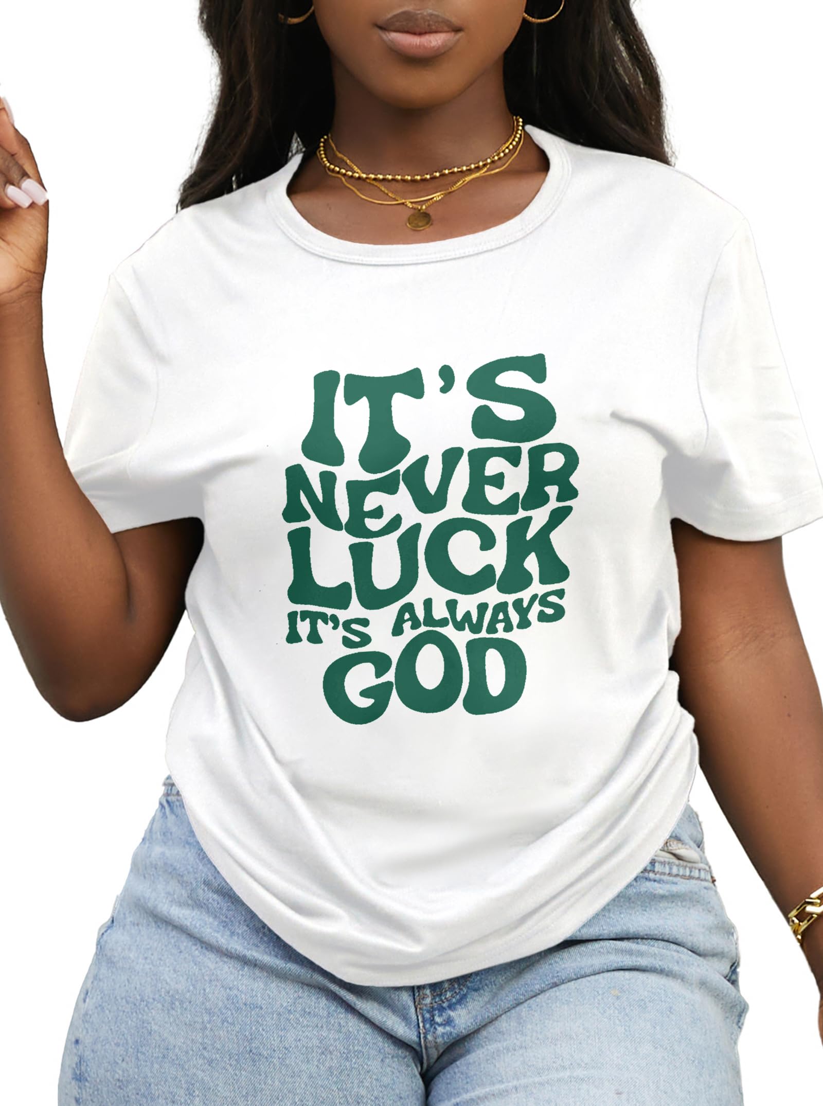 Hilinker Women's Funny Graphic Tees Casual Loose Summer Cute Tops Short Sleeve T Shirts