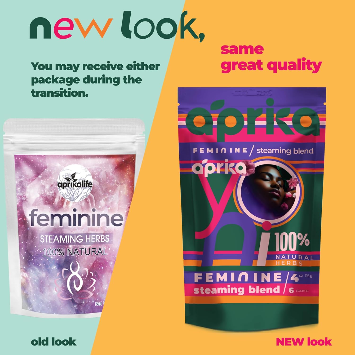 aprikalife Yoni Steaming Herbs - 100% Natural V Steam Kit, 17 Healing Herbs for Cleansing and Tightening. Soothe. Rejuvenate. (6 steams)