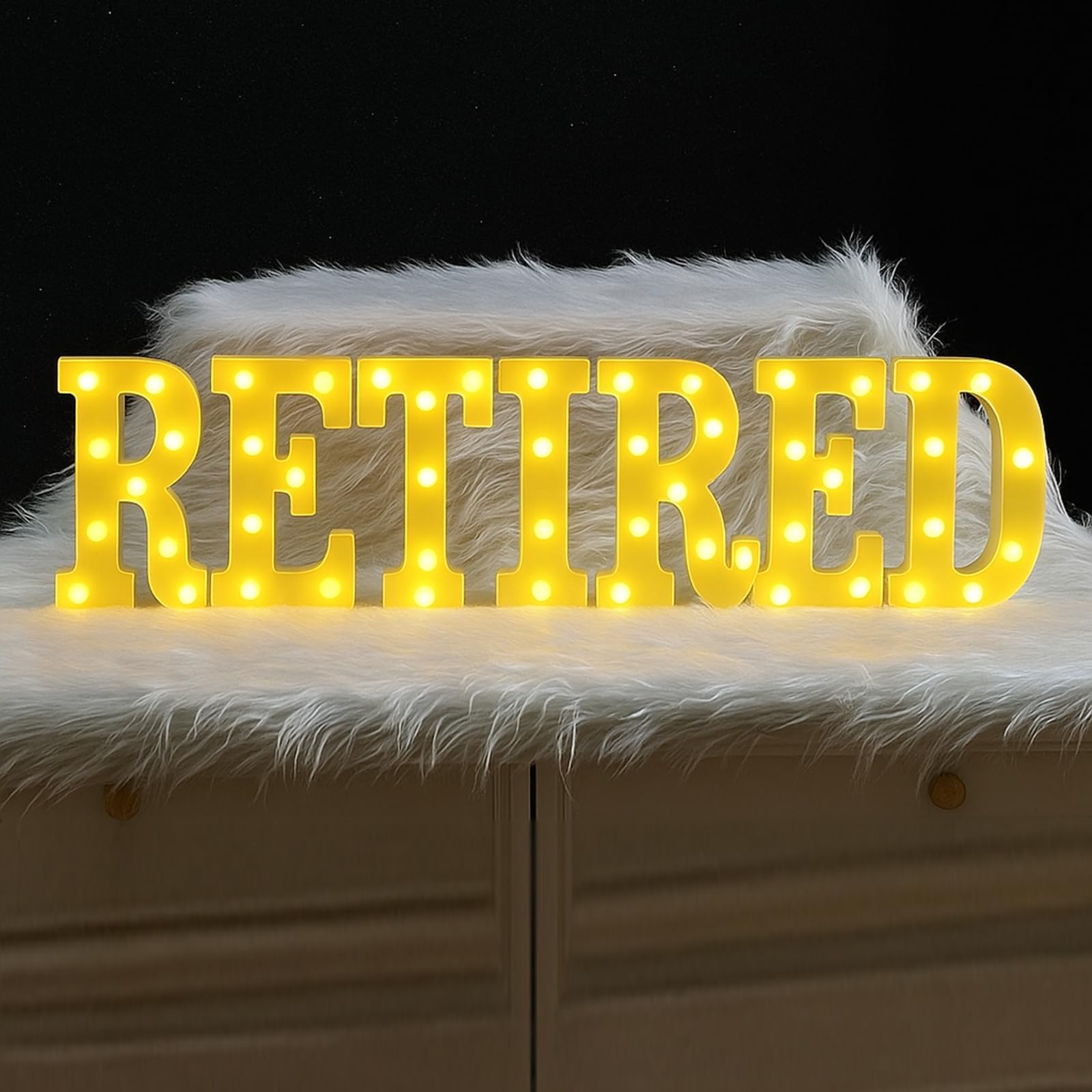 11 Pcs Happy Kwanzaa Large LED Letter Sign LED Lights Battery Powered Table Decorations for Party Favor Light Centerpiece Tabletop Decoration