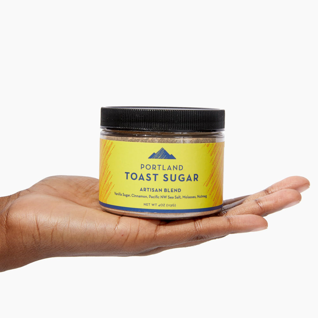 Portland Salt Co. Toast Sugar Spice Blend w/Vanilla Sugar, Cinnamon & Sea Salt – Signature All-Purpose Seasoning, Breakfast or Dessert Rub - Non-GMO, 4 Oz (Pack of 1)