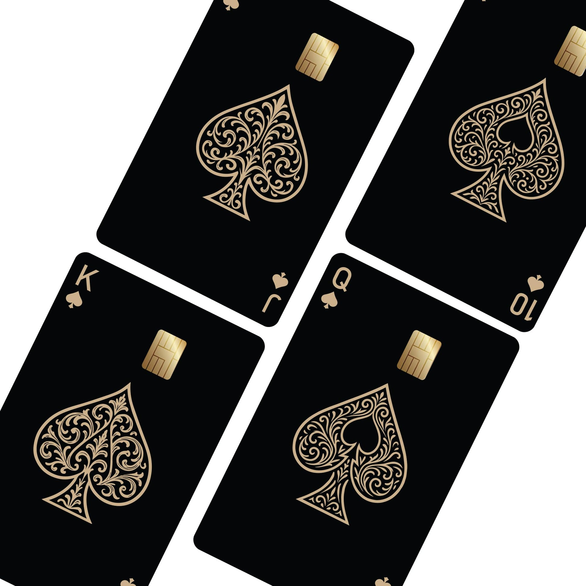 8Pcs Credit Card Skin Sticker, Funny Debit Card Skin Sticker Cover, Durable Vinyl Stickers for Debit Credit Cards, Cute Waterproof Skins Cover for Bank, EBT, Key, Transportation, ID (Poker)