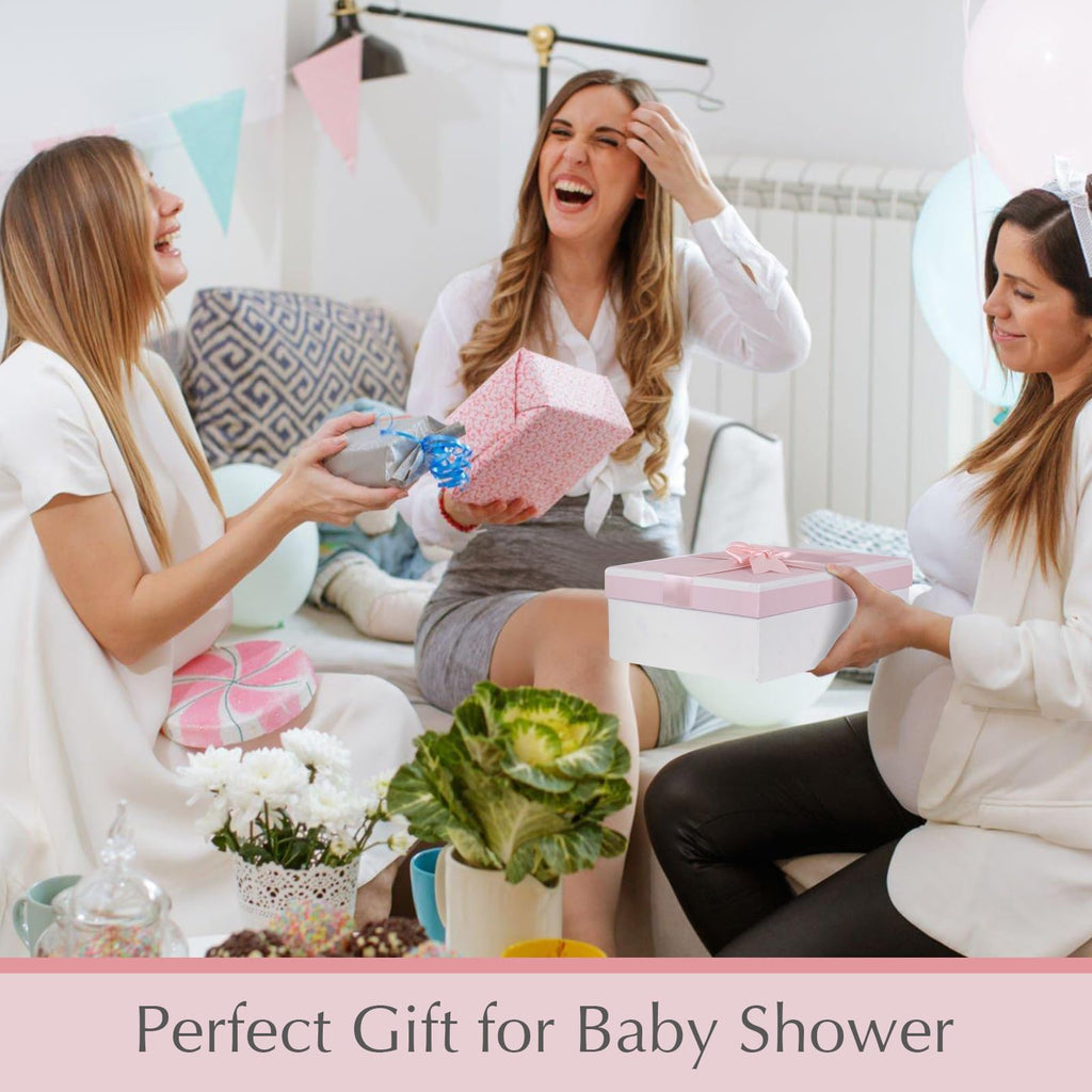 meloom Deluxe Baby Girl Gift Set, Newborn Baby Shower Gifts Basket, Newborn Gifts Box, Boho Baby Girl Essentials, Baby Shower Gifts for New Moms, Personalized New Baby Gifts