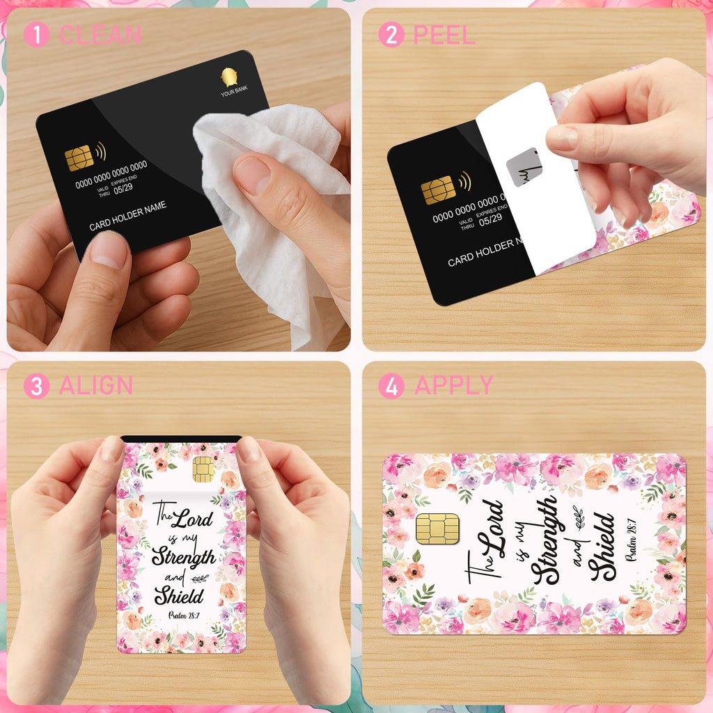 Black Girl Credit Card Skin - 4 Pcs Black Girl Pray On Debit Skin Stickers Love Like Jesus Cover Set for Transportation Key Debit Bus Cards Women
