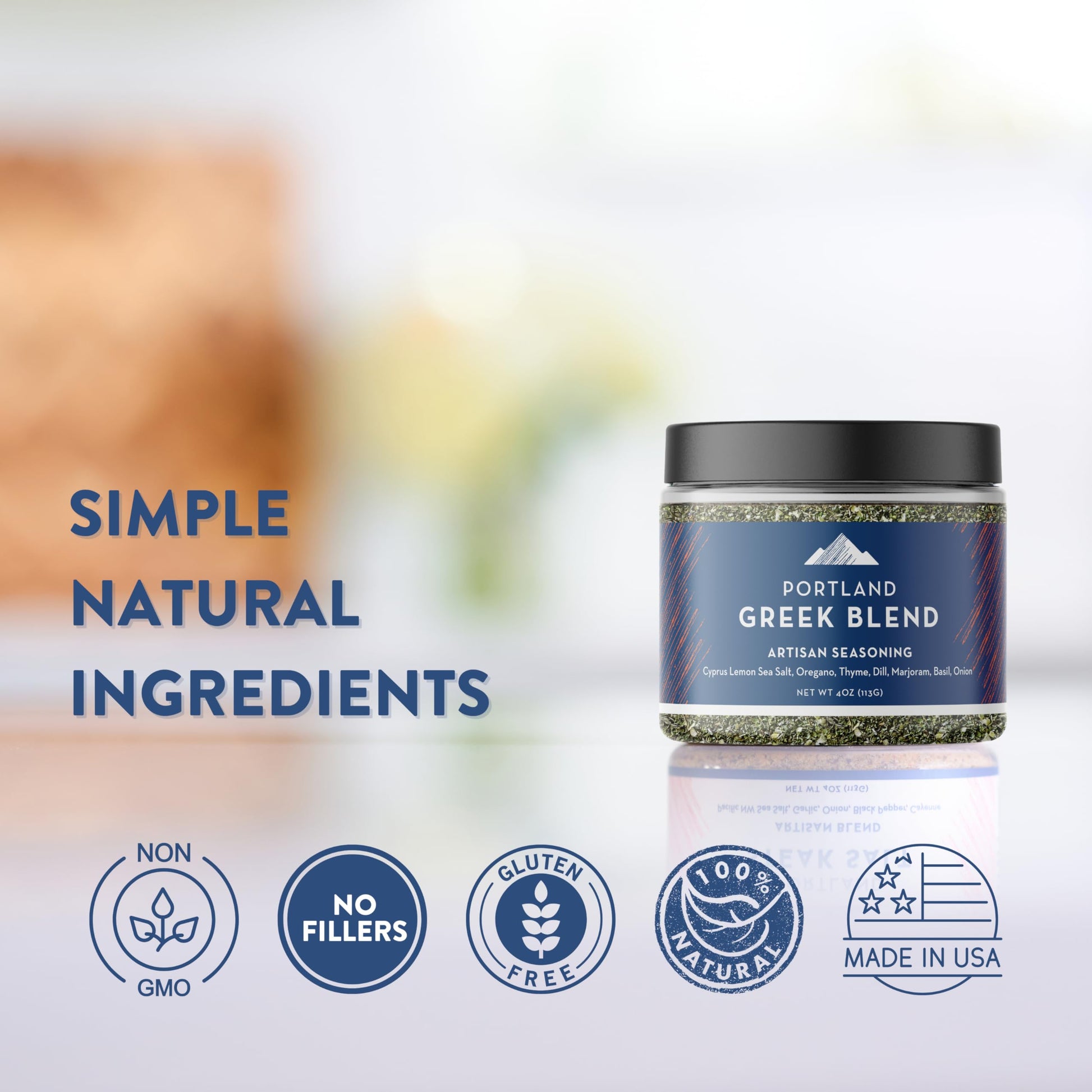 Portland Salt Co. Toast Sugar Spice Blend w/Vanilla Sugar, Cinnamon & Sea Salt – Signature All-Purpose Seasoning, Breakfast or Dessert Rub - Non-GMO, 4 Oz (Pack of 1)