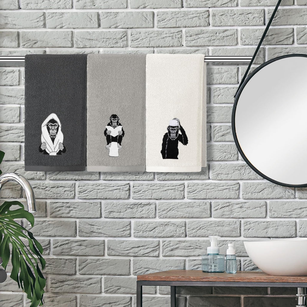 3 Pcs African Woman Hand Towels Black Girl African American Bathroom Home Decor Boho Decorative Farmhouse 100% Cotton Embroidered Towels for Bathroom Kitchen 13. 3 x 29. 5''