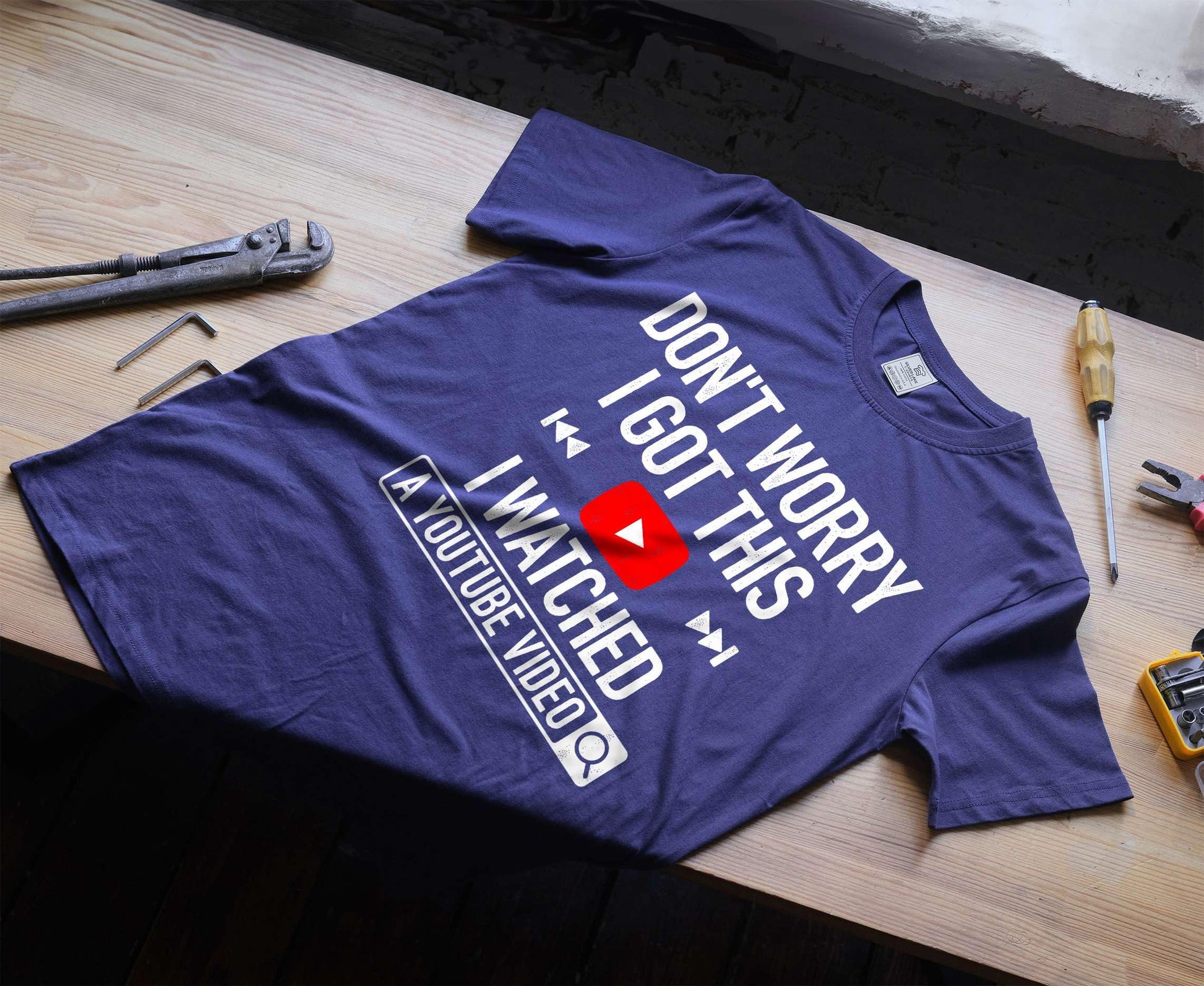 Men's Funny T-Shirt DIY Shirt Mechanic Engineer Garage T-Shirts Humorous Gifts Father's Day Tee