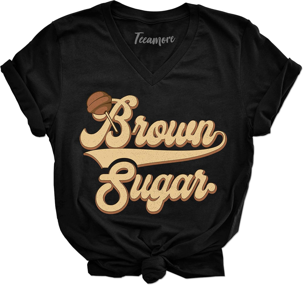 Brown Sugar Shirt Black Pride Tees Women Empowerment Gifts Melanin Queen Outfits