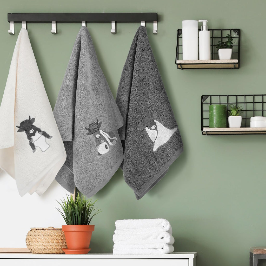 3 Pcs African Woman Hand Towels Black Girl African American Bathroom Home Decor Boho Decorative Farmhouse 100% Cotton Embroidered Towels for Bathroom Kitchen 13. 3 x 29. 5''