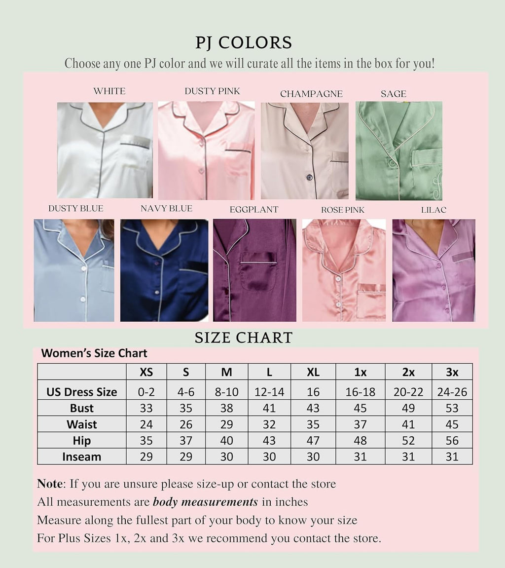 Bridesmaid Proposal Gift Box with Pajama Set, Personalized Proposal Box with Satin Pajamas, Will You Be My Bridesmaid