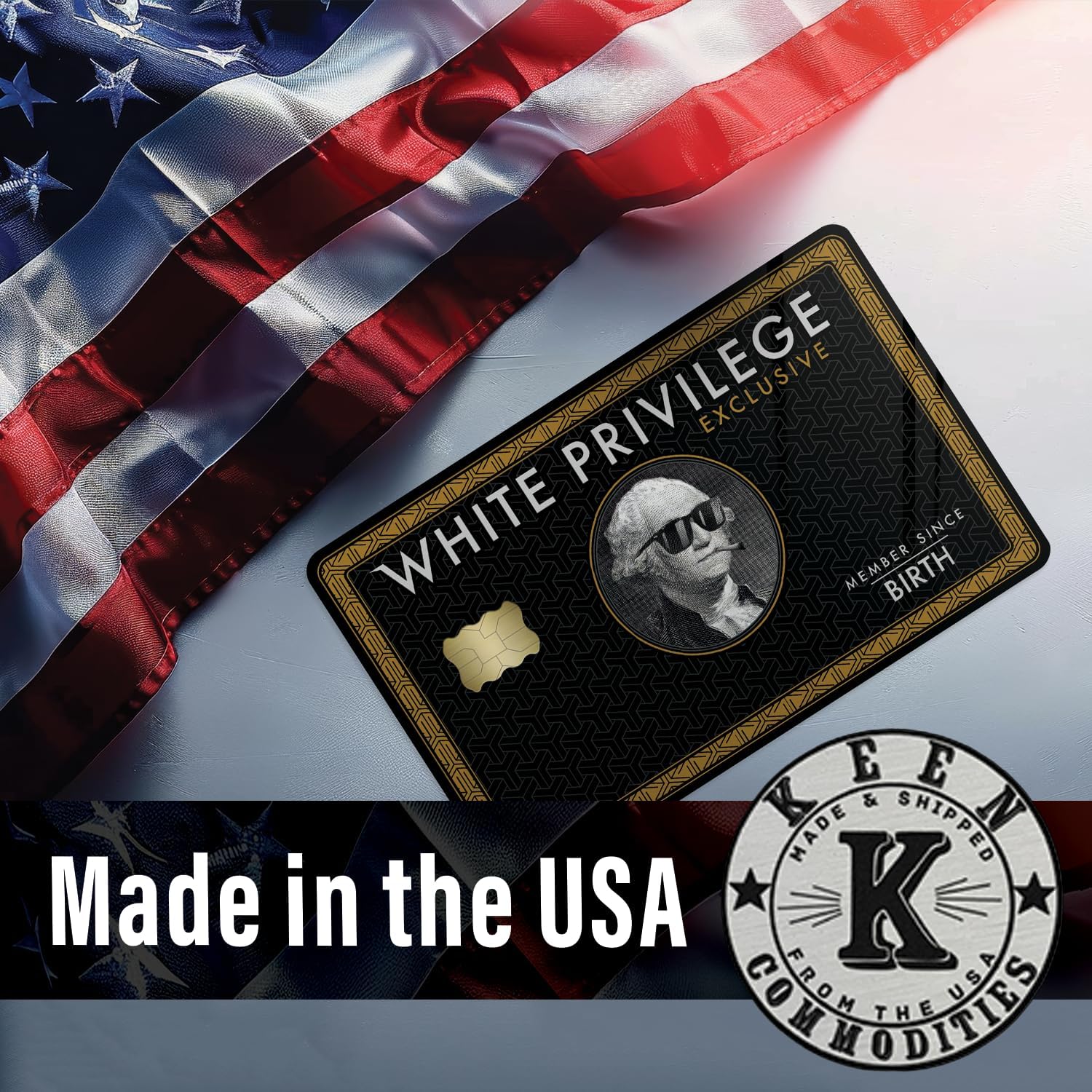 KCD White-Privile_ge Credit Card Skin Sticker Cover Decal Wrap 3-Pack – Durable Vinyl Stickers for Cards – CCS027