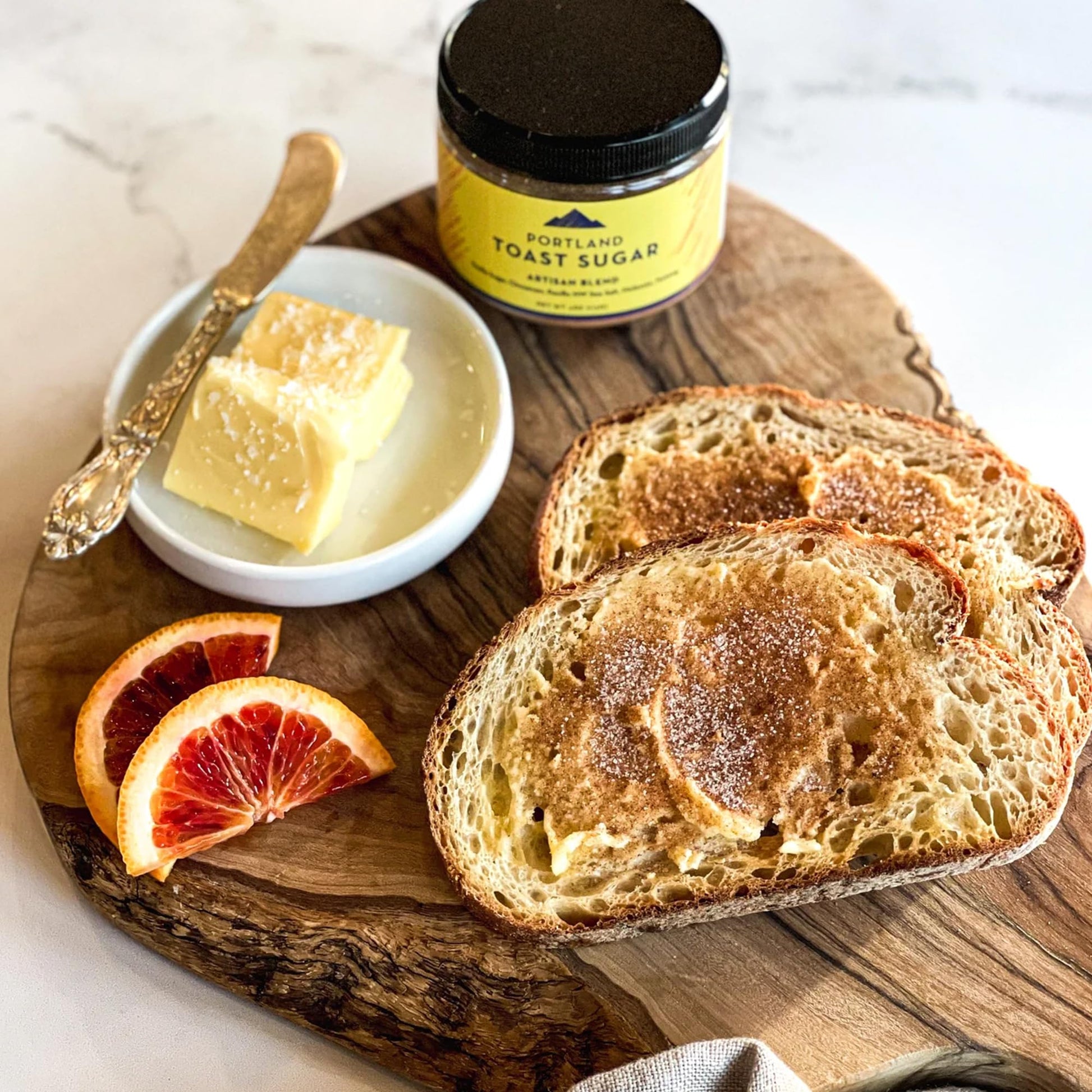 Portland Salt Co. Toast Sugar Spice Blend w/Vanilla Sugar, Cinnamon & Sea Salt – Signature All-Purpose Seasoning, Breakfast or Dessert Rub - Non-GMO, 4 Oz (Pack of 1)