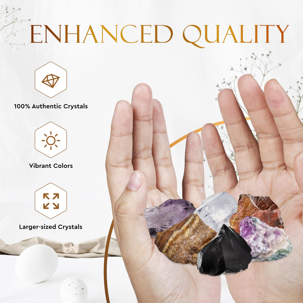 Bulk Crystals and Healing Stones 50 PCS - Real Mini Crystals for Spell Jars - Crystals for Witchcraft - Crystal Sets for Witchcraft Supplies - Real Crystal Witch Healing Crystals for Beginners Set