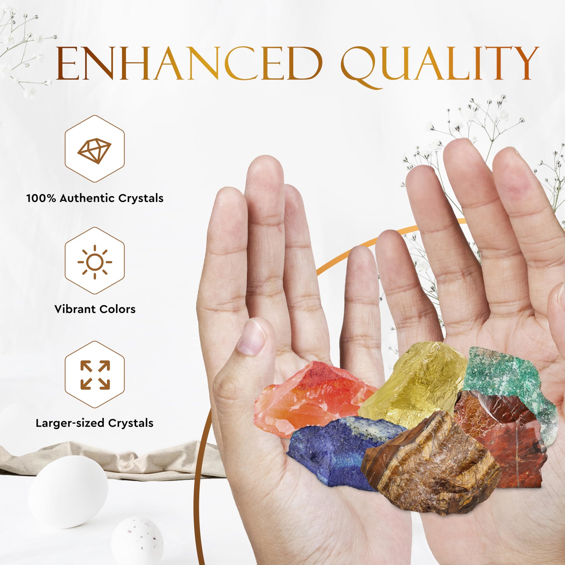 Bulk Crystals and Healing Stones 50 PCS - Real Mini Crystals for Spell Jars - Crystals for Witchcraft - Crystal Sets for Witchcraft Supplies - Real Crystal Witch Healing Crystals for Beginners Set