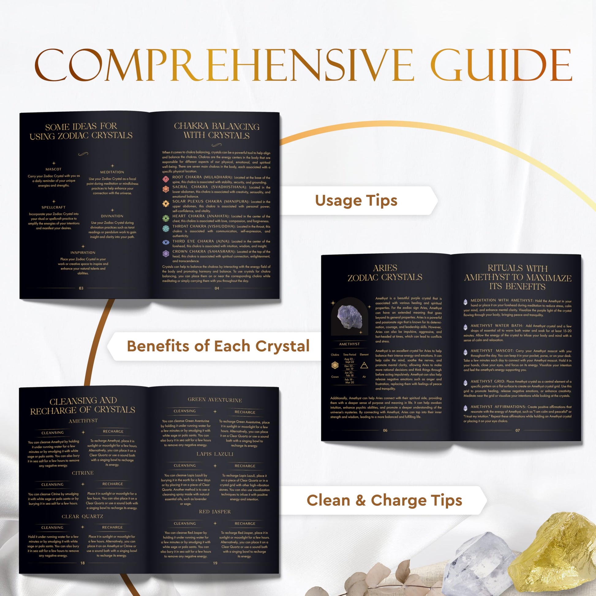 Bulk Crystals and Healing Stones 50 PCS - Real Mini Crystals for Spell Jars - Crystals for Witchcraft - Crystal Sets for Witchcraft Supplies - Real Crystal Witch Healing Crystals for Beginners Set