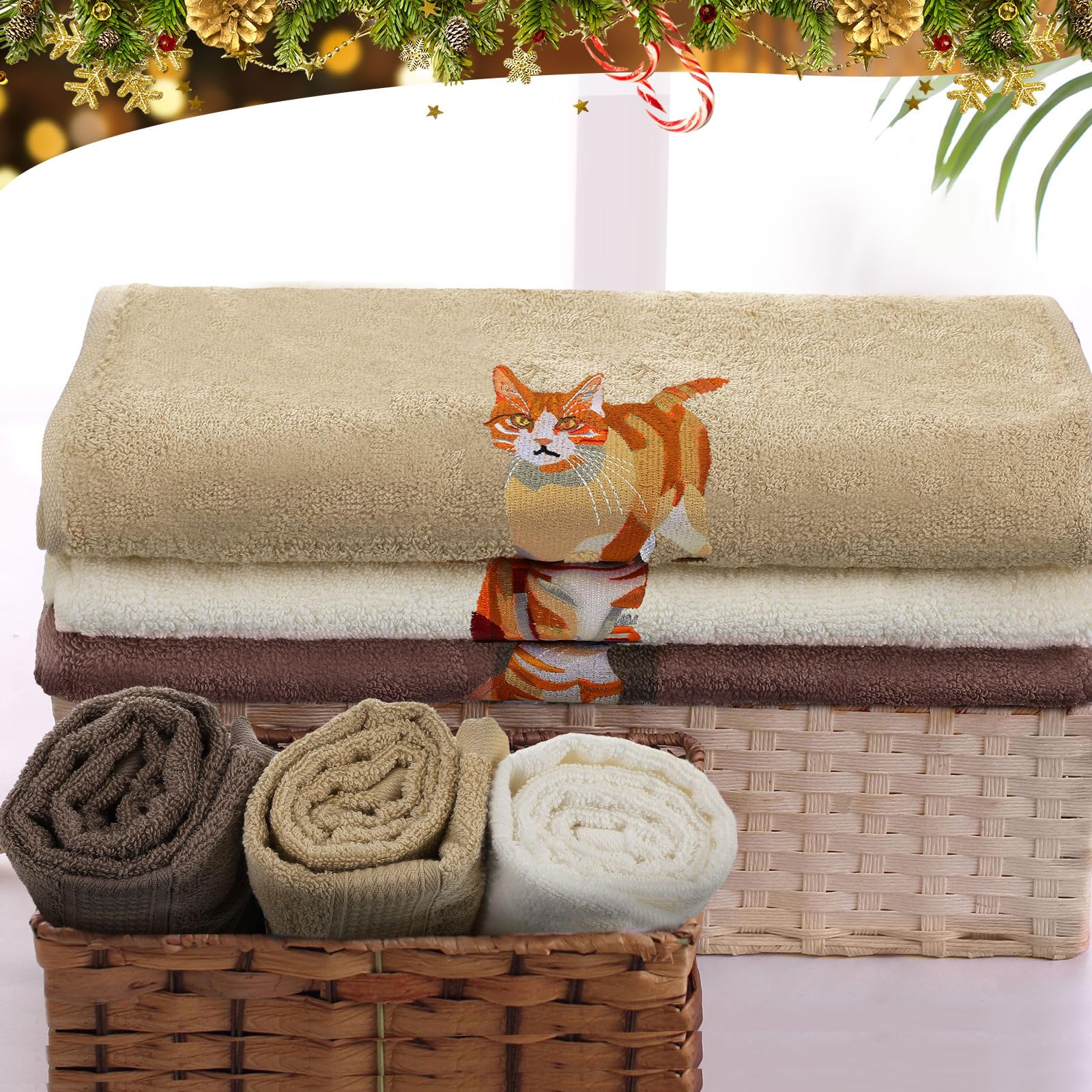 3 Pcs African Woman Hand Towels Black Girl African American Bathroom Home Decor Boho Decorative Farmhouse 100% Cotton Embroidered Towels for Bathroom Kitchen 13. 3 x 29. 5''